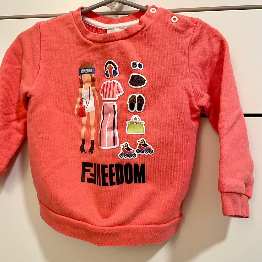 Fendi Toddler Sweatshirt, Size 18-24M